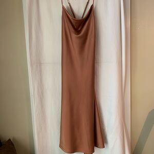 Show Me Your Mumu copper 'Verona Cowl Slip Dress'